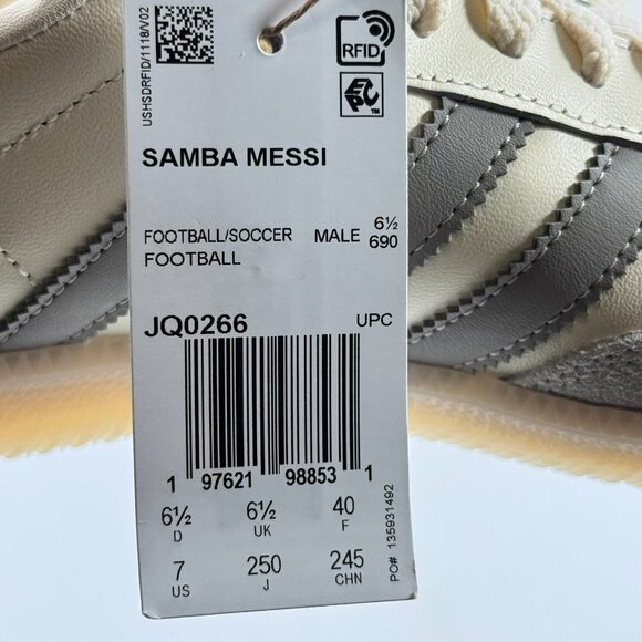Adidas Samba Indoor x Lionel Messi \'Cream White\' JQ0266 Multi Size main image 7